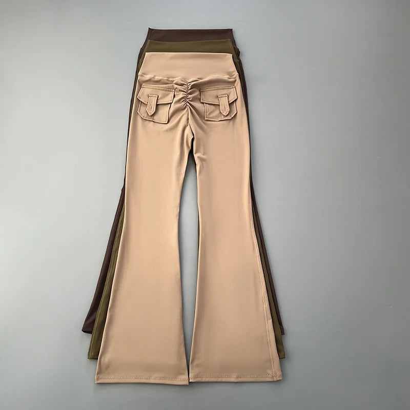micro horn yoga pants for hip lifting