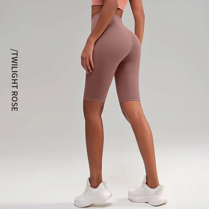 High Waist 5 Point Yoga Shorts
