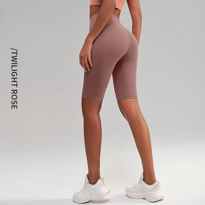 High Waist 5 Point Yoga Shorts