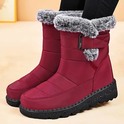 New Faux Fur Long Plush Snow Boots