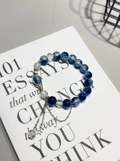 Celestial Glass Bead Bracelet