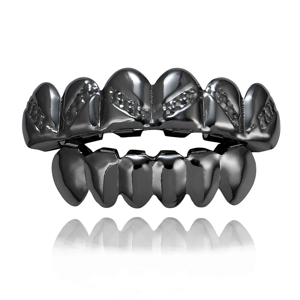 Hip Hop Rock Braces Gold Plated