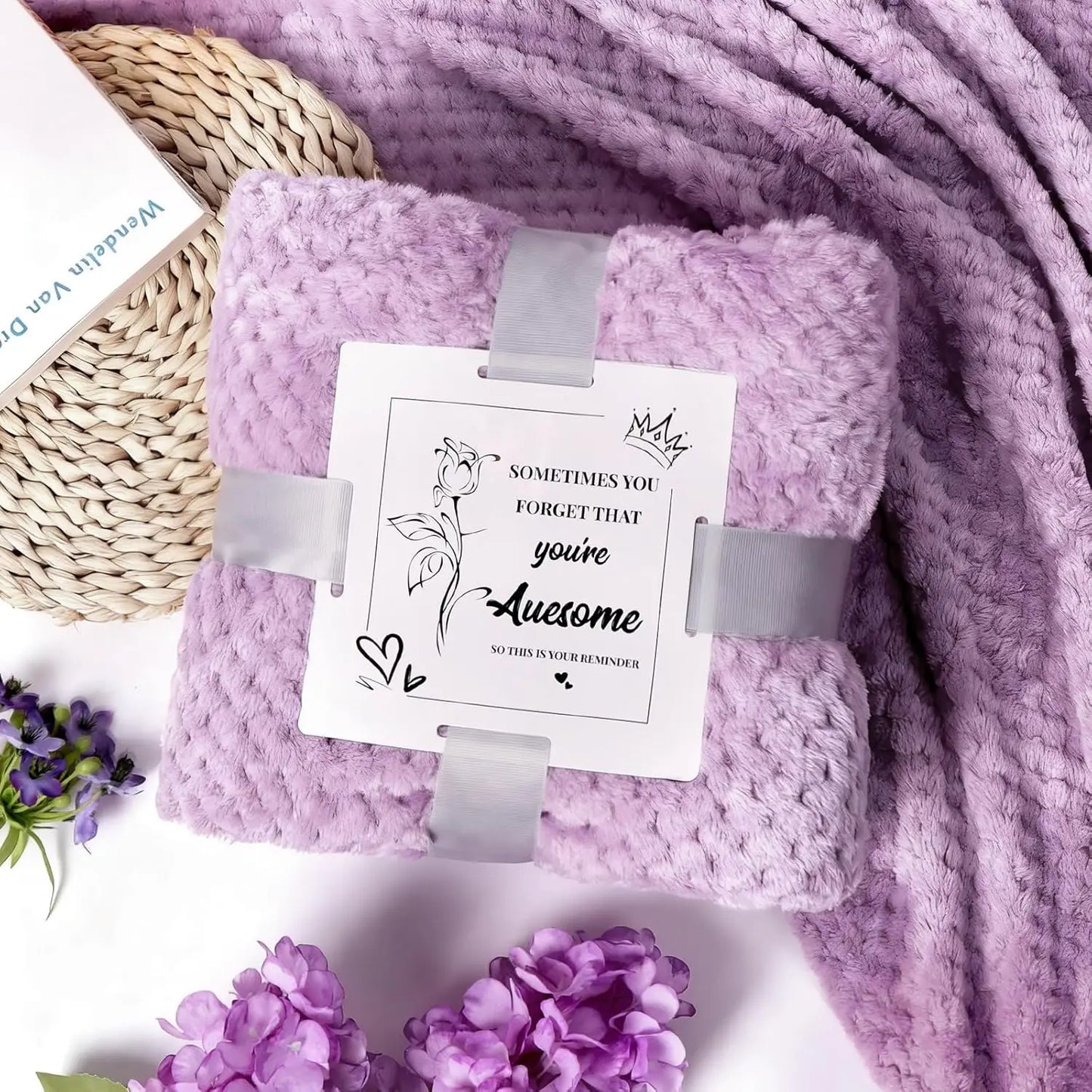 Luxury Spa Gift Basket with Cozy Blanket