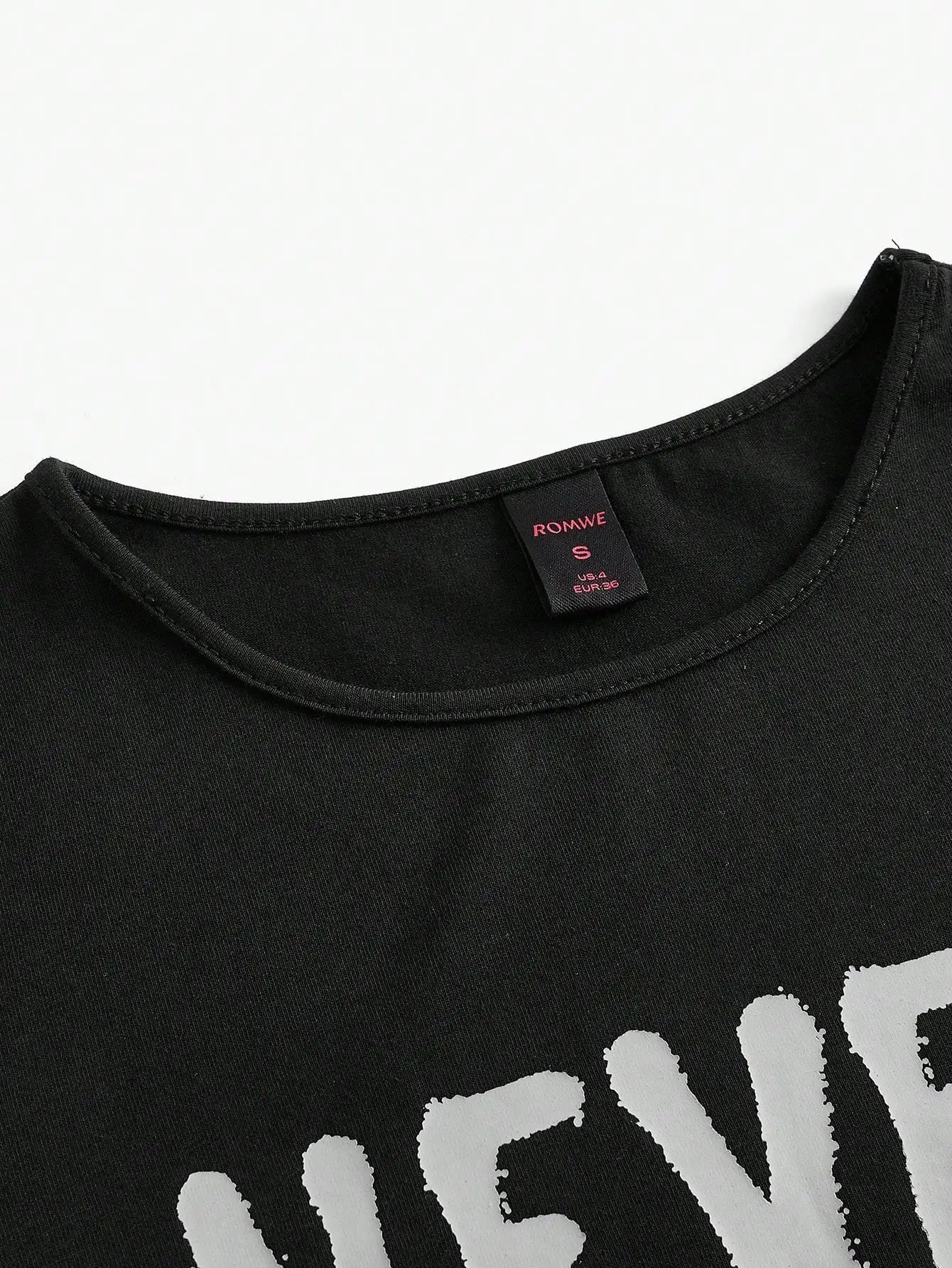 NEVER MIND Crop Top Tee