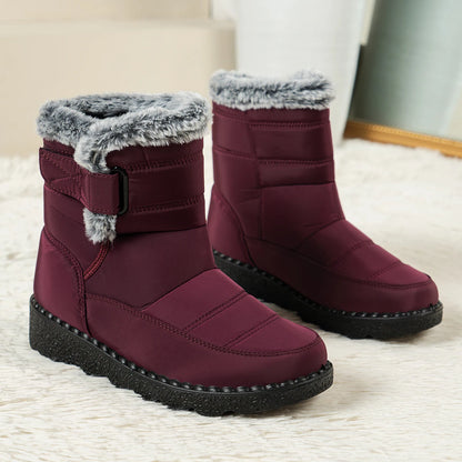 New Faux Fur Long Plush Snow Boots