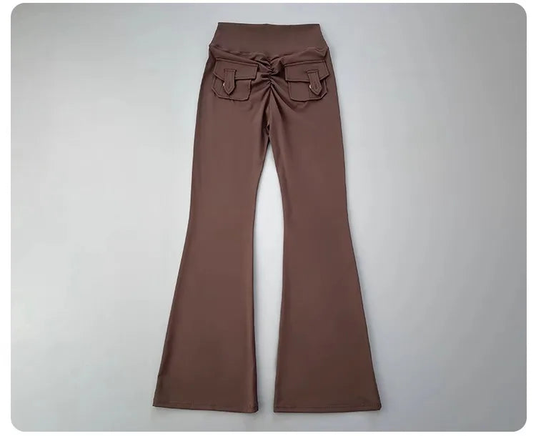 micro horn yoga pants for hip lifting