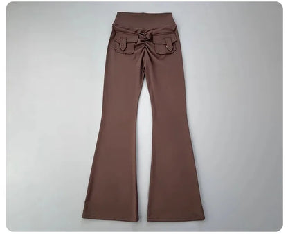 micro horn yoga pants for hip lifting