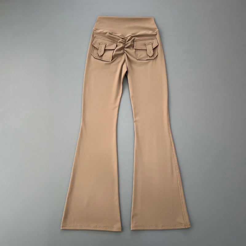 micro horn yoga pants for hip lifting