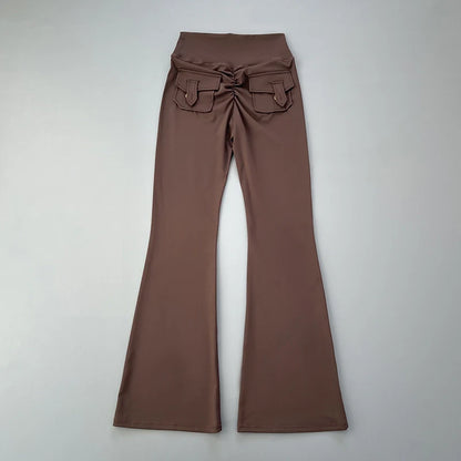 micro horn yoga pants for hip lifting