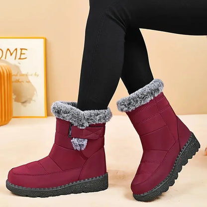 New Faux Fur Long Plush Snow Boots