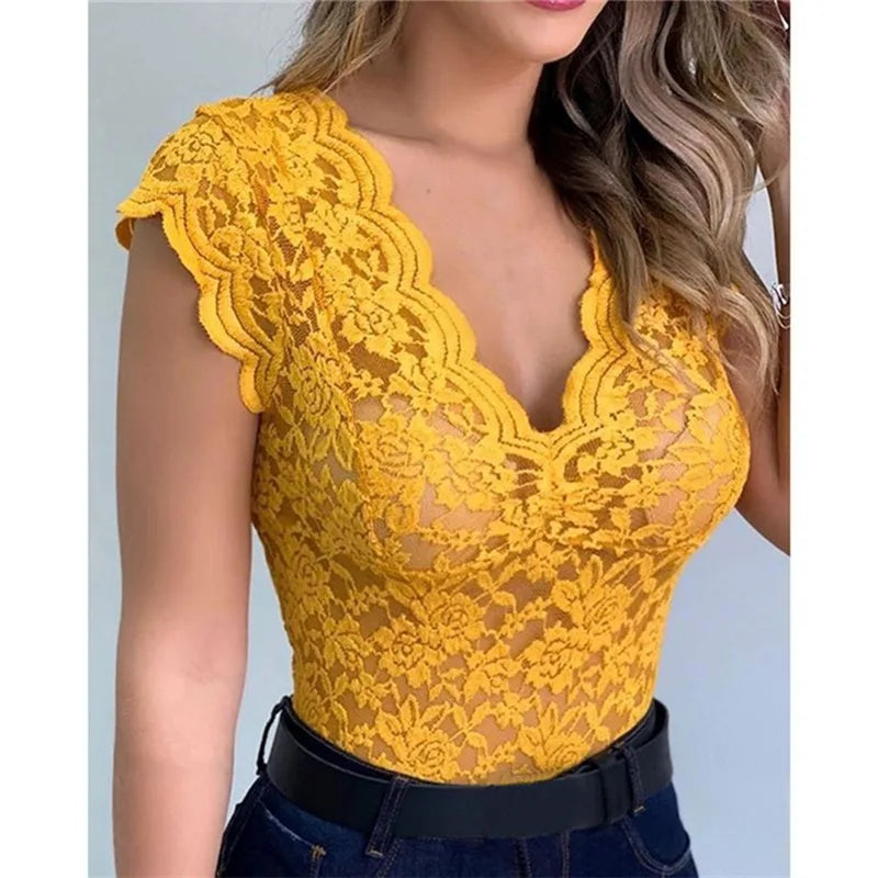 Lace Sexy Camisole V Neck Tank Top Underwear