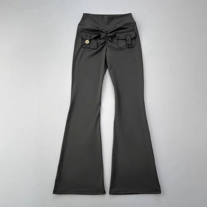 micro horn yoga pants for hip lifting