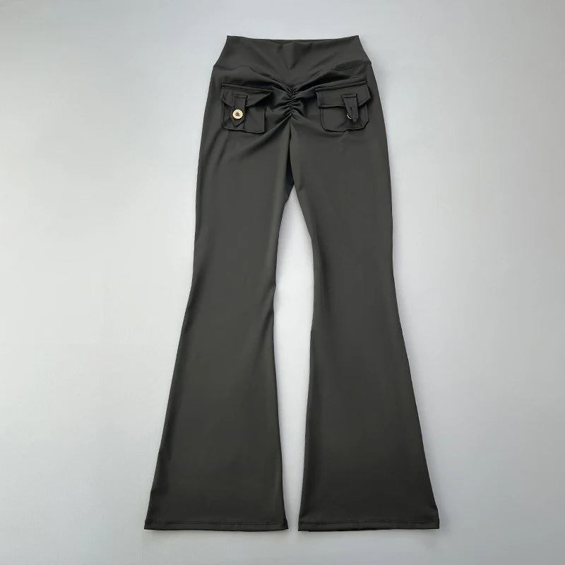micro horn yoga pants for hip lifting