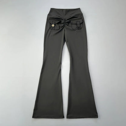 micro horn yoga pants for hip lifting