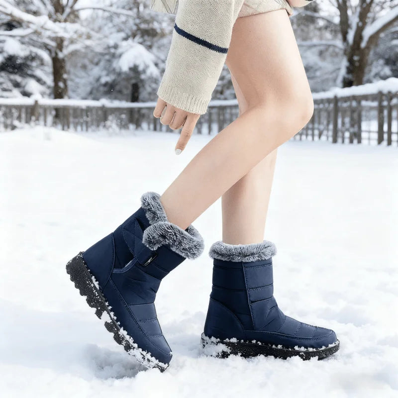 New Faux Fur Long Plush Snow Boots