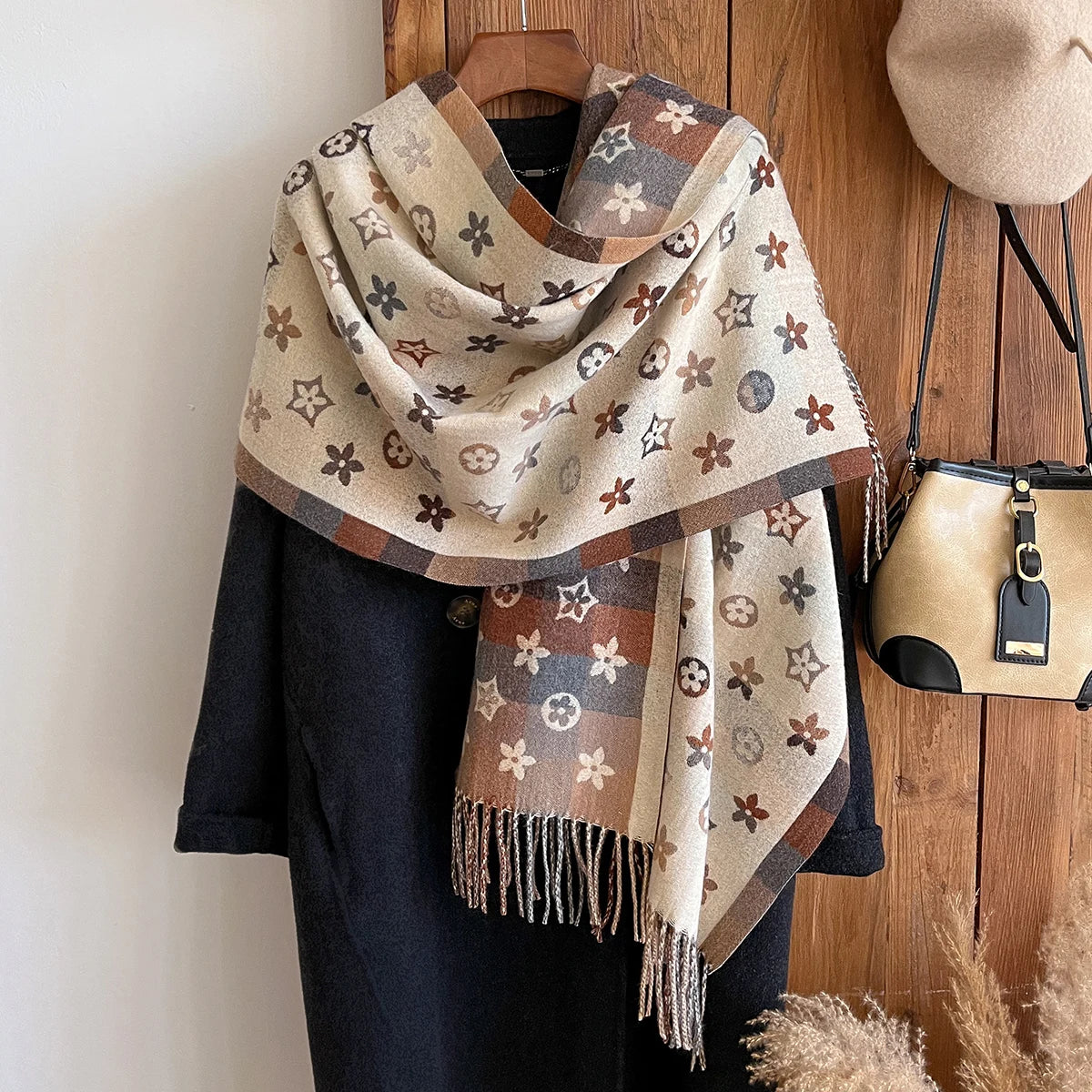 Cashmere Scarf Shawls Warm Blanket Wraps