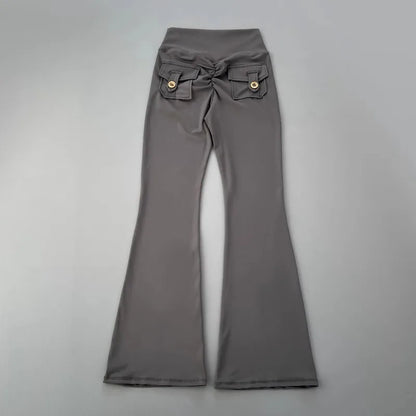 micro horn yoga pants for hip lifting