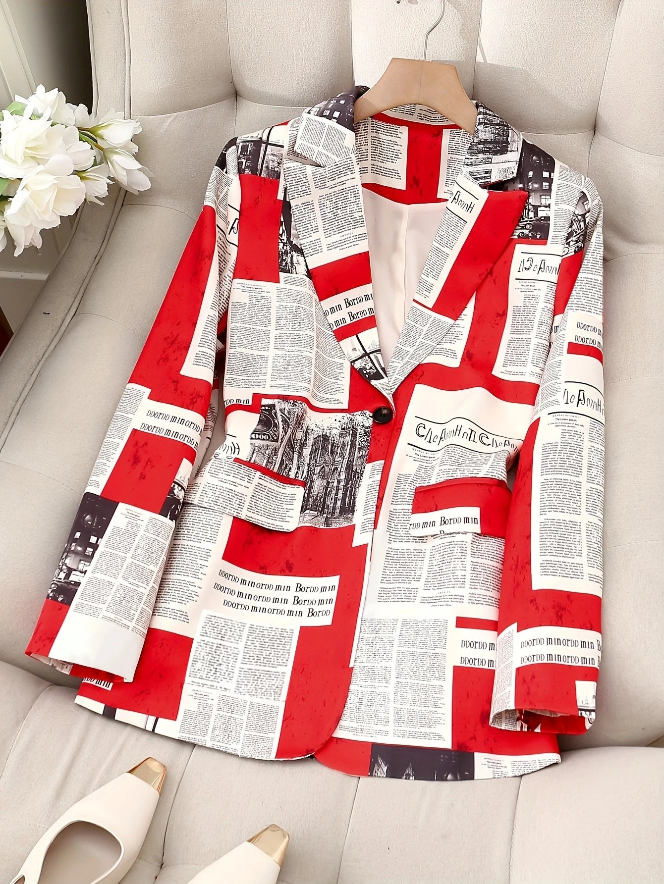 Fashionable and elegant retro suit jacket