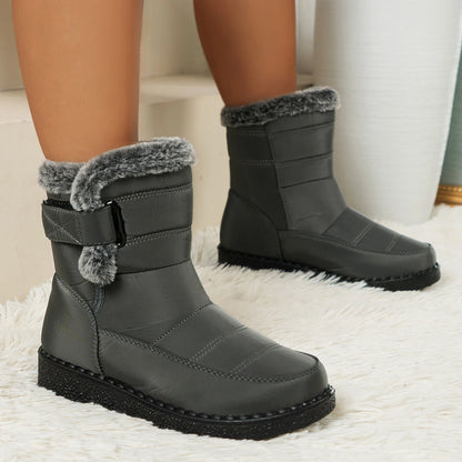 New Faux Fur Long Plush Snow Boots