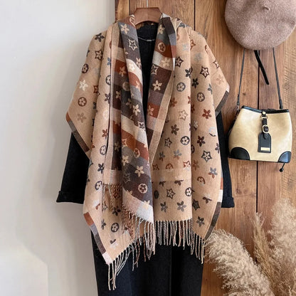 Cashmere Scarf Shawls Warm Blanket Wraps