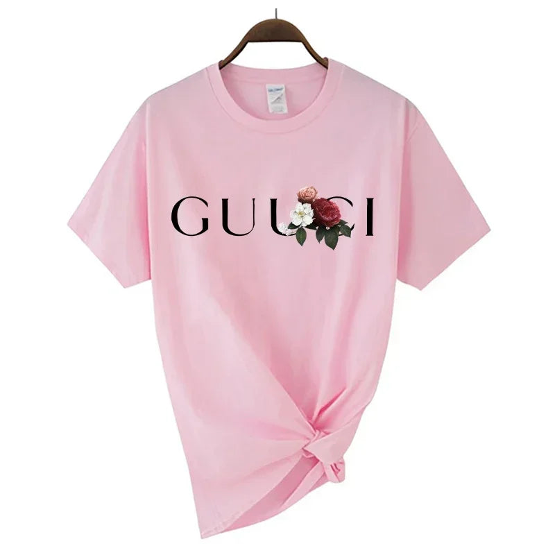High Quality Women's T Shirt Letter Printed