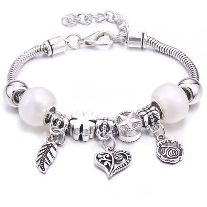 White Butterfly Charm Bracelet & Bangles