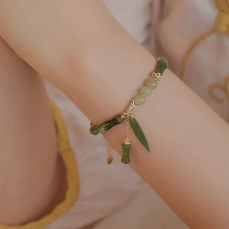 Chinese Green Bamboo  Bracelet