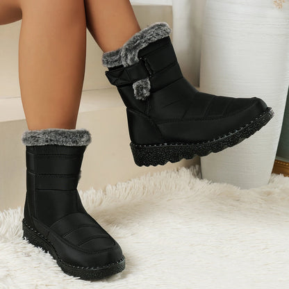 New Faux Fur Long Plush Snow Boots