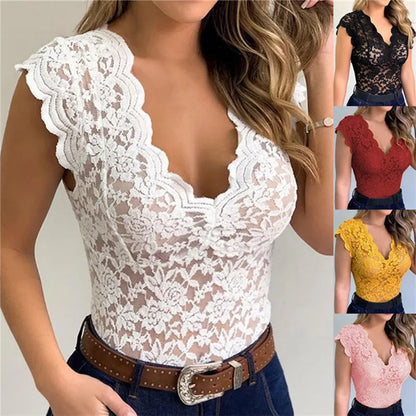 Lace Sexy Camisole V Neck Tank Top Underwear