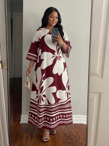 Elegant Floral Maxi Dress