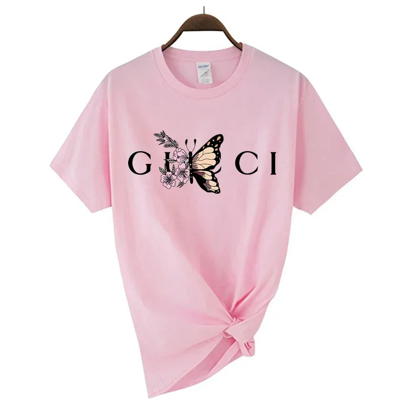 High Quality Women's T Shirt Letter Printed