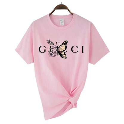 High Quality Women's T Shirt Letter Printed
