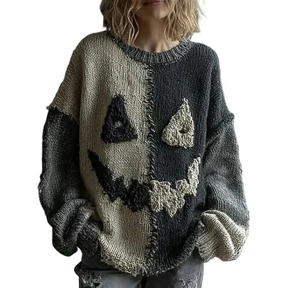 Loose Long Sleeve Sweater O-neck Pullover