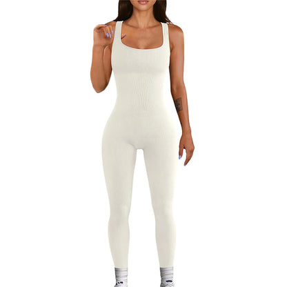 Women Sleeveless Bodycon Jumpsuit