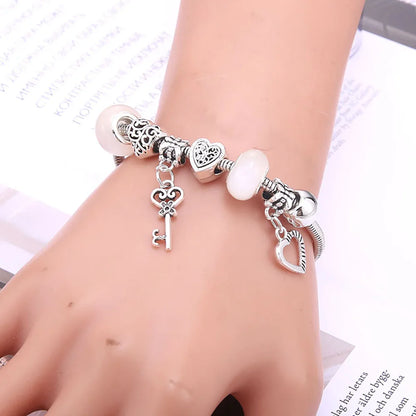 White Butterfly Charm Bracelet & Bangles