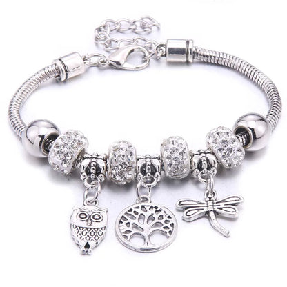 White Butterfly Charm Bracelet & Bangles