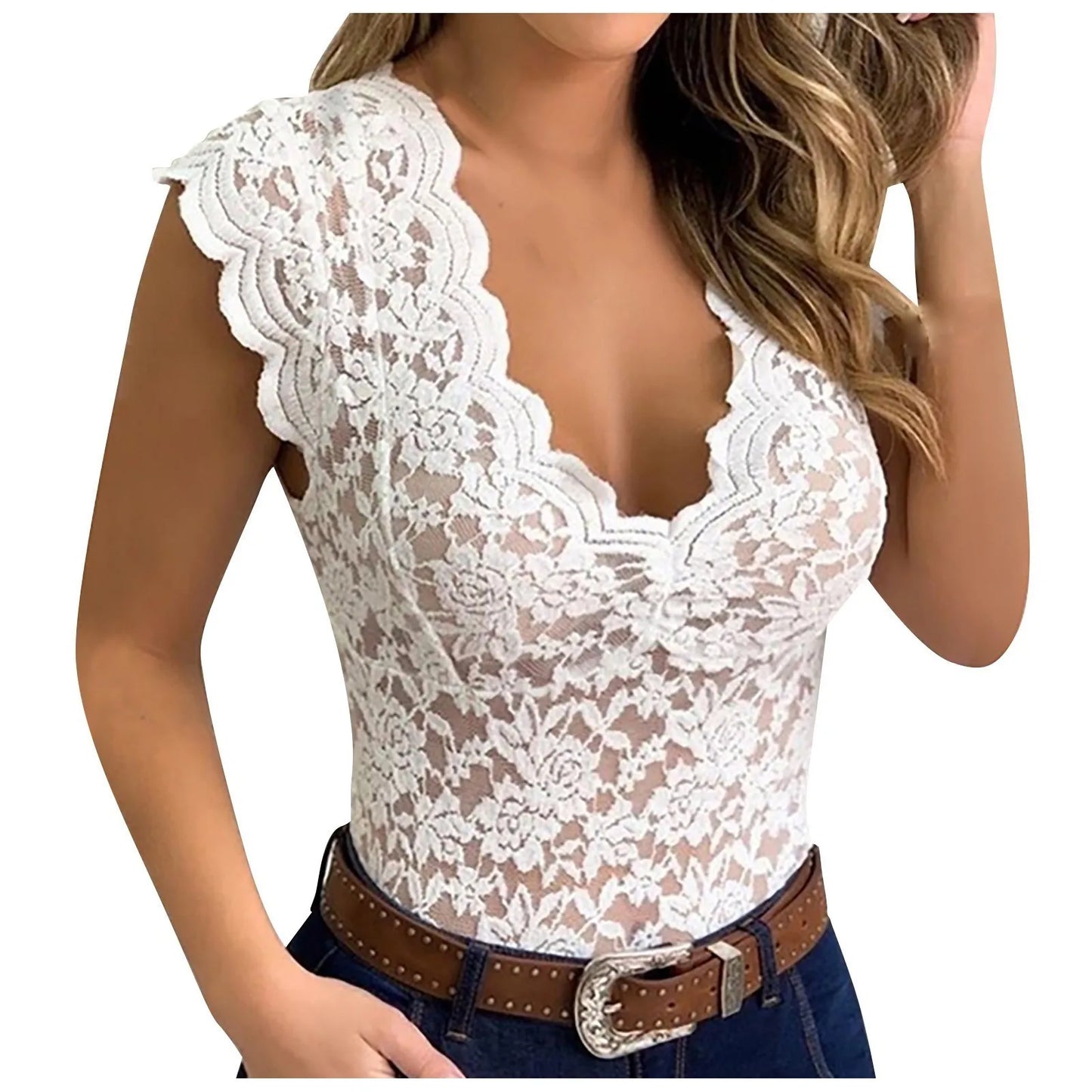 Lace Sexy Camisole V Neck Tank Top Underwear
