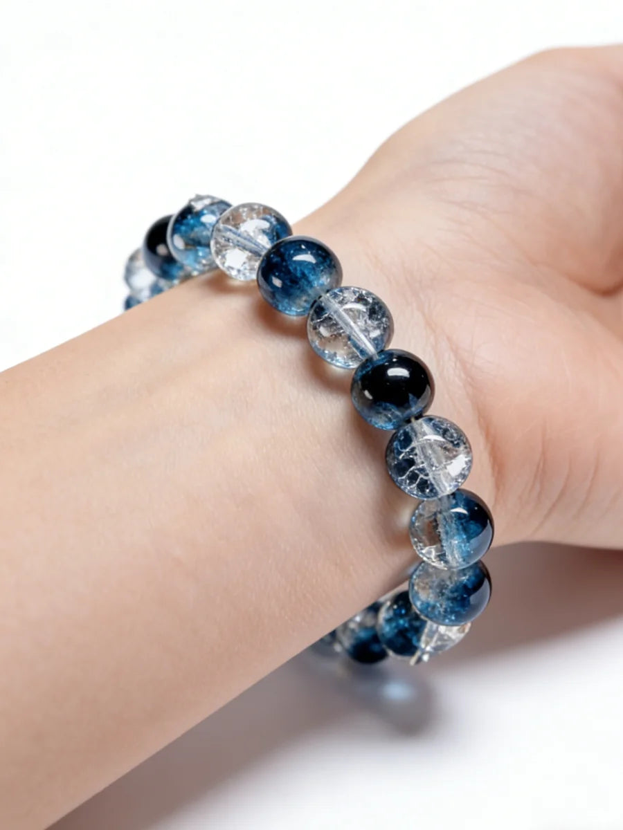Celestial Glass Bead Bracelet