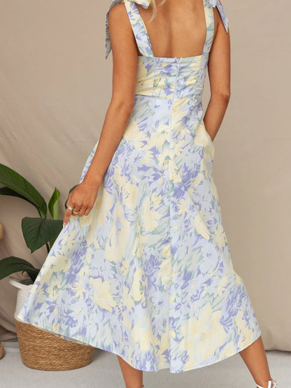 Sling Dress Sleeveless Low-cut