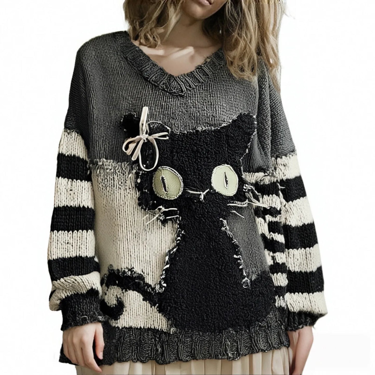 Loose Long Sleeve Sweater O-neck Pullover