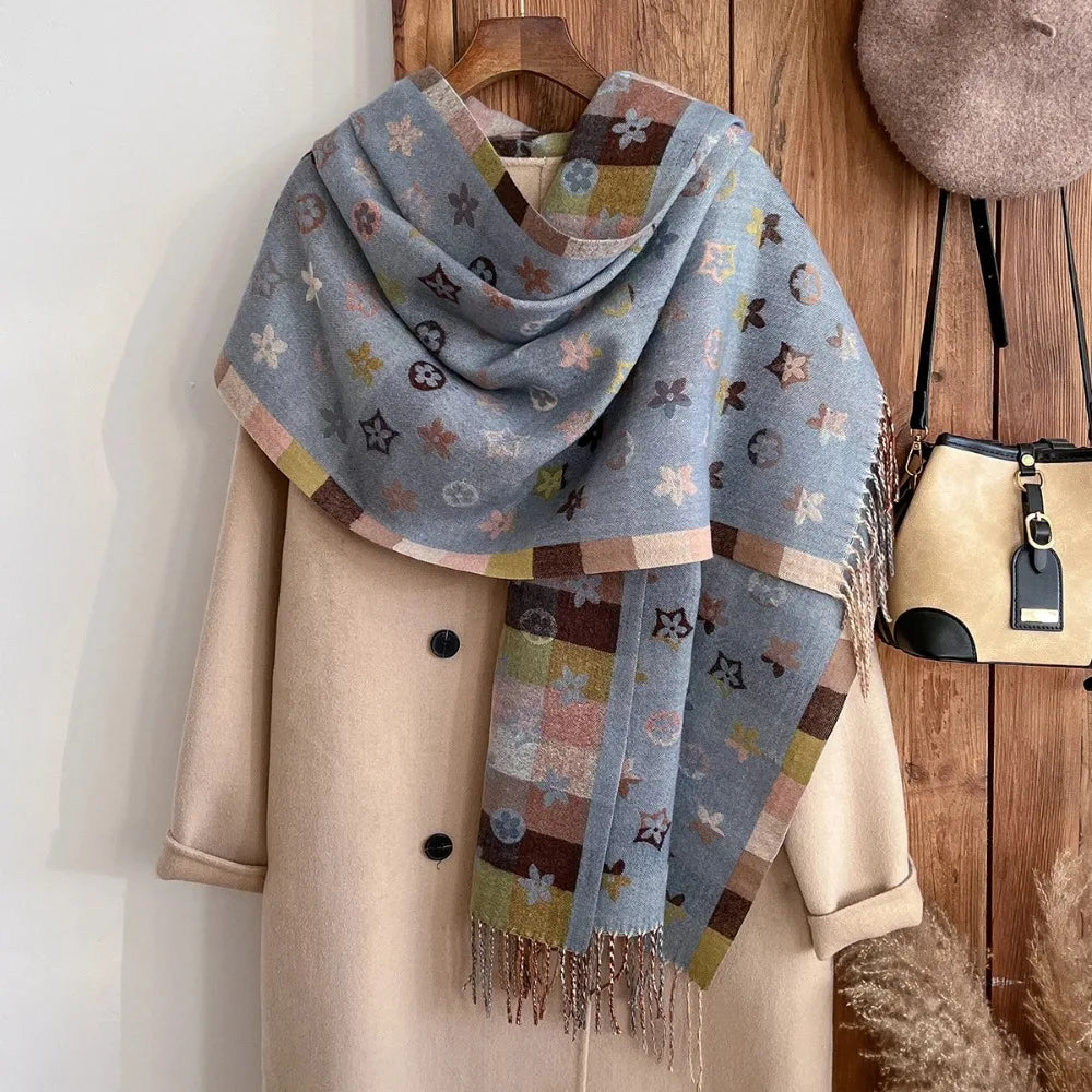 Cashmere Scarf Shawls Warm Blanket Wraps