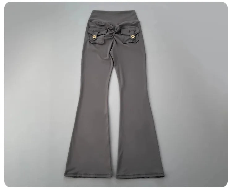micro horn yoga pants for hip lifting