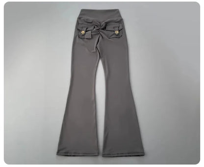 micro horn yoga pants for hip lifting