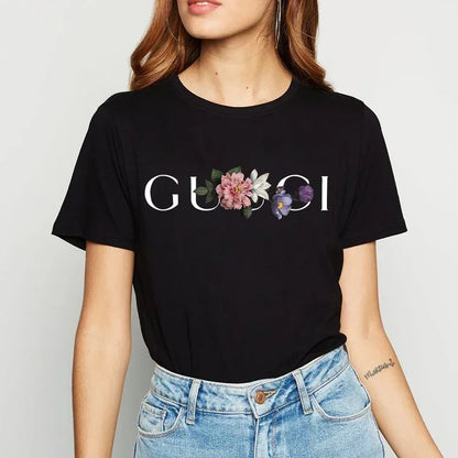 High Quality Women's T Shirt Letter Printed