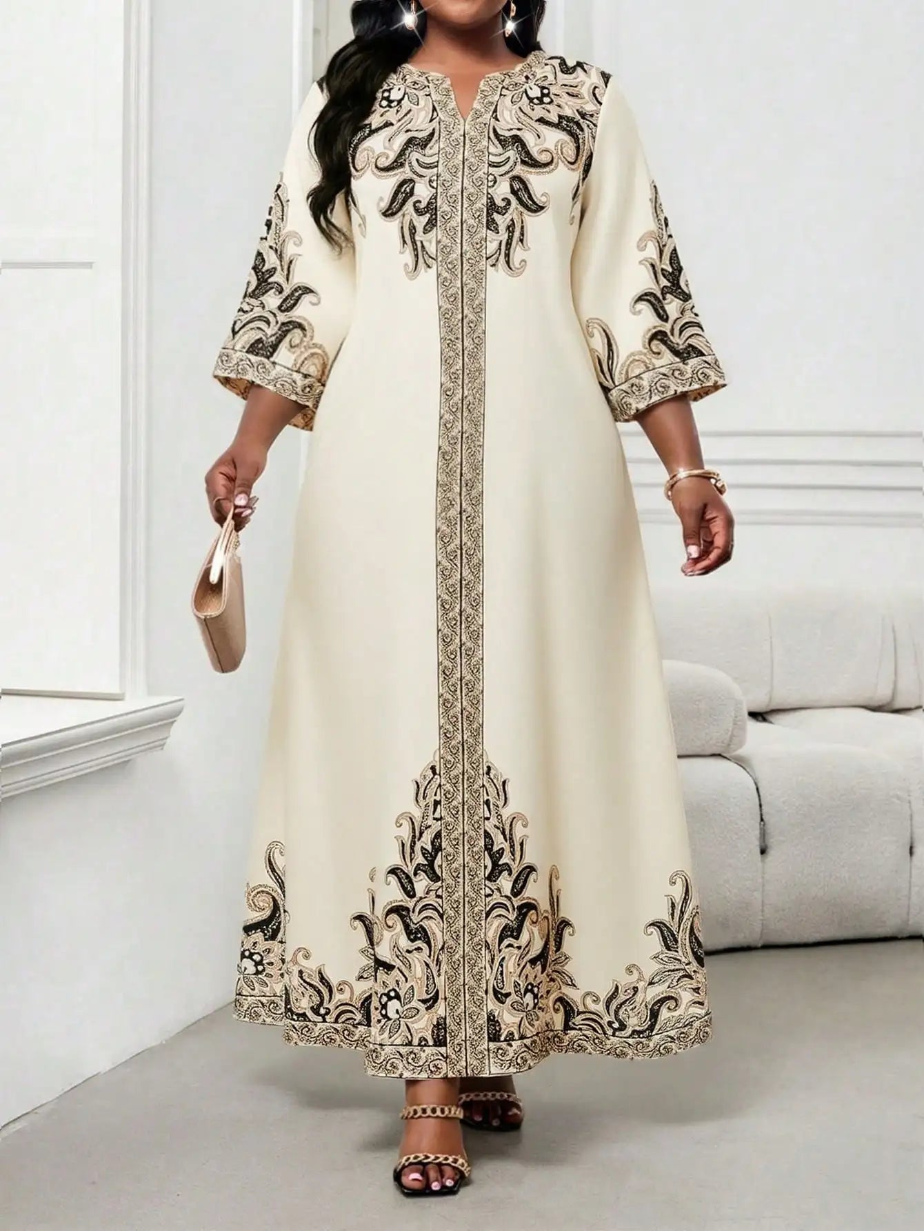 Elegant Floral Maxi Dress