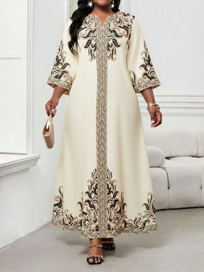 Elegant Floral Maxi Dress
