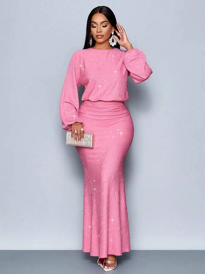 Suitable For Christmas Party Vacation & Dating & Valentine's Day Dating Pink Color Elegant Mermaid