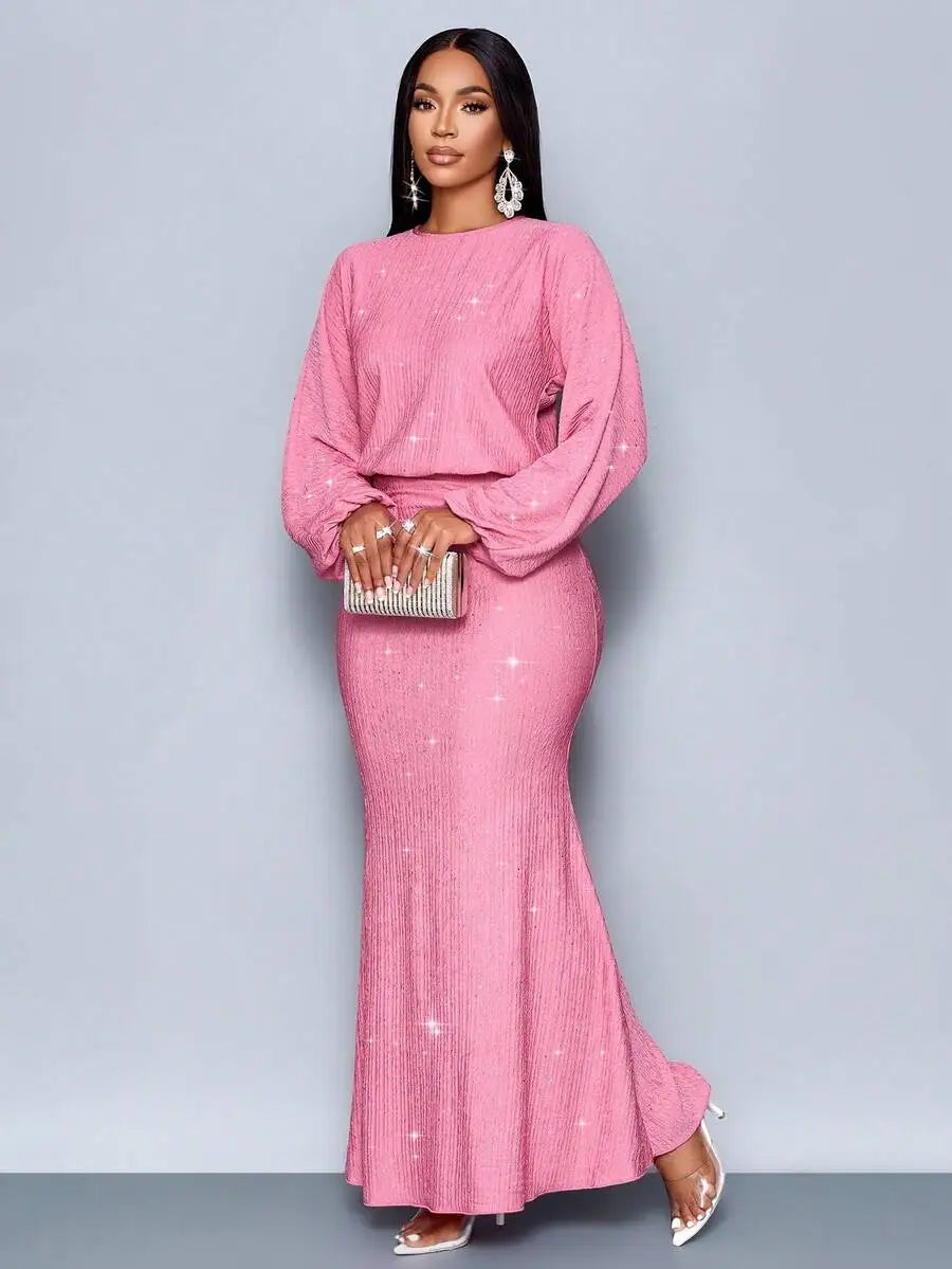 Suitable For Christmas Party Vacation & Dating & Valentine's Day Dating Pink Color Elegant Mermaid