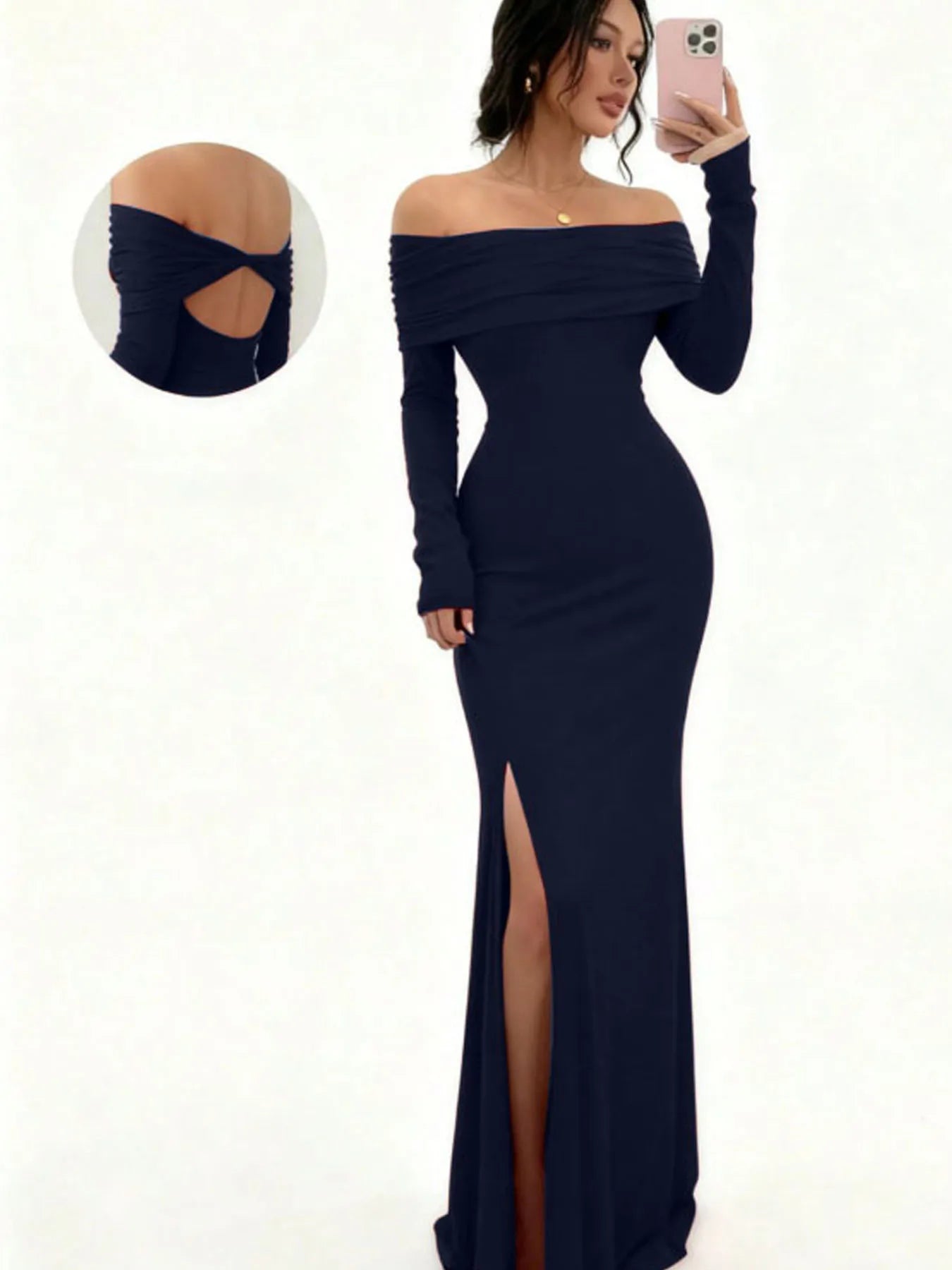 Women's Off-Shoulder Bodycon Dress -