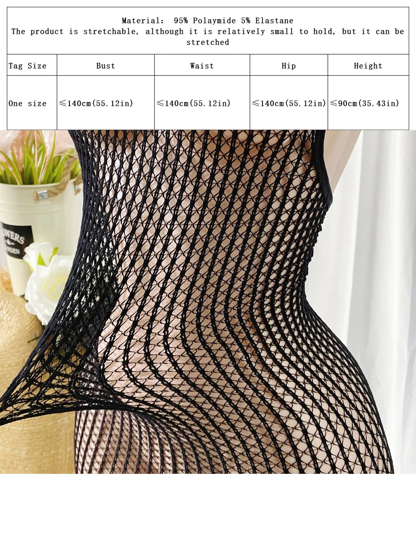 1PC Sexy Women Fishnet Cover Up Without Bikini